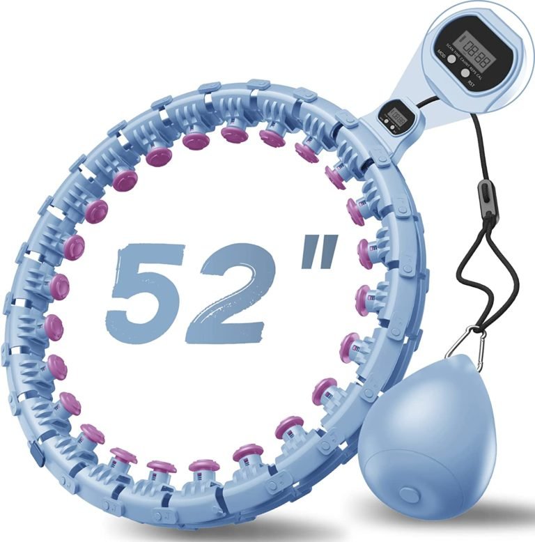 Adults Weight Loss with 24 Detachable Knots Adjustable Smart Sport Circle 2 in 1 Abdomen Fitness Message