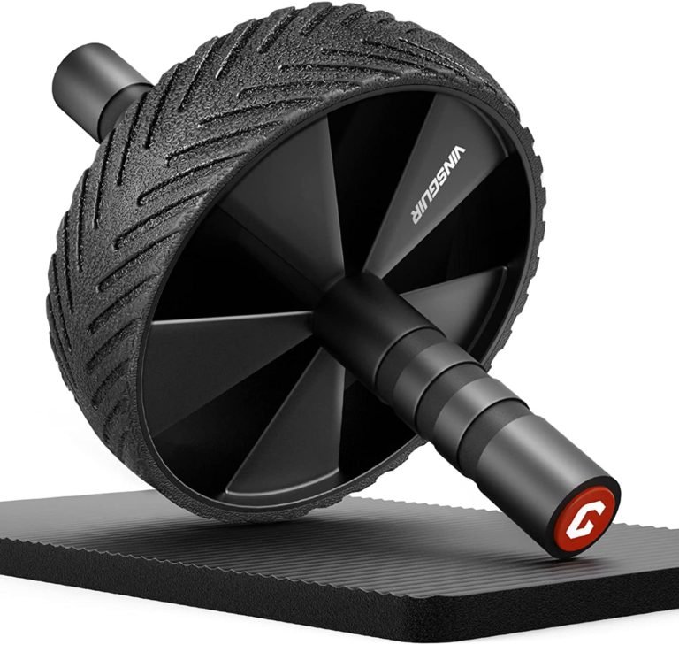 Ab Roller Wheel – Ab Workout Equipment for Difficult Abdominal & Core Strength Training, Home Gym Fitness Equipment with Knee Pad Accessories for Men Women