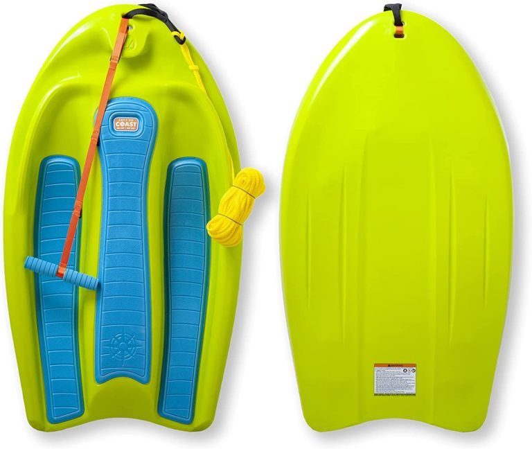 All-in-One Kid’s Wakeboard with Rope Handle, Trainer Board, Kneeboard and Water Skis for Water Sports, Boating