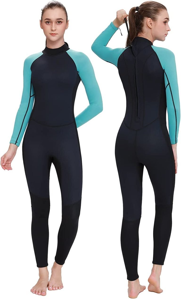 Womens Wetsuit 2/3mm Mens Neoprene 4/5mm One Piece Keep Warm Full Wet Suit Surfing Swimming Snorkeling Scuba Diving in Cold Water